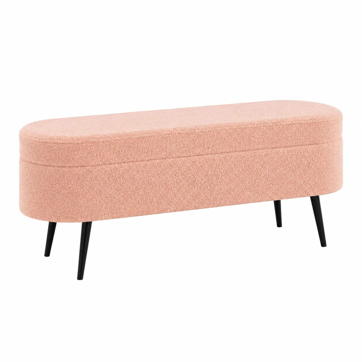 Eleganter Samthocker mit goldenen Beinen - Rechteckige Aufbewahrungslösung für Wohn- und Schlafzimmer