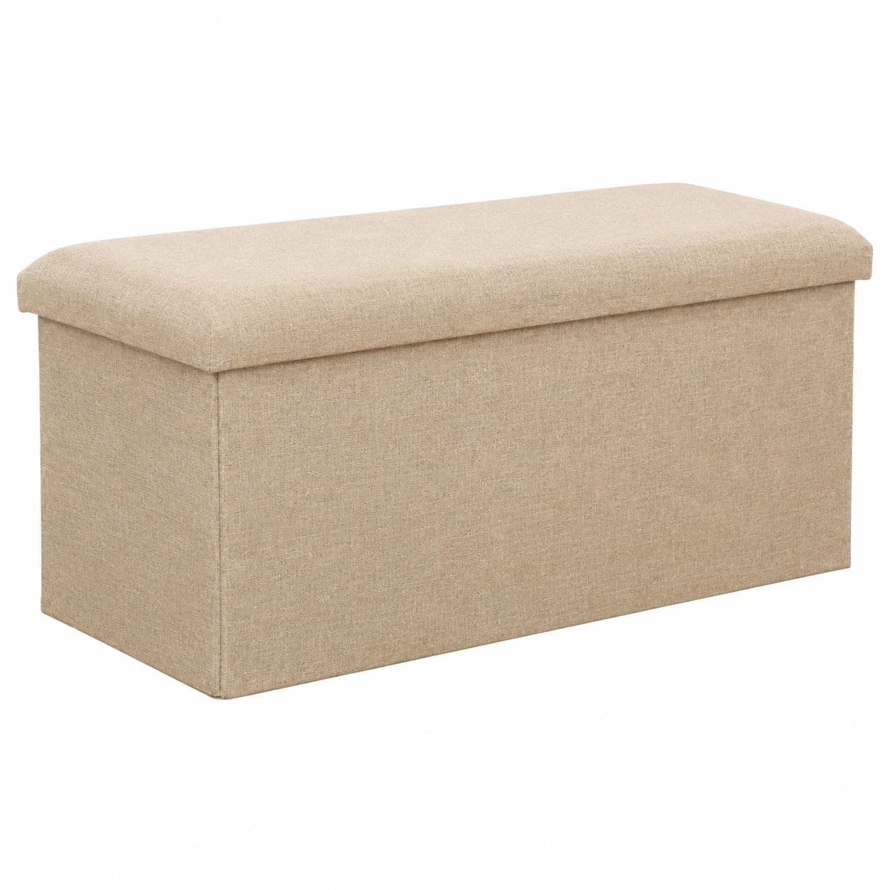 Stilvoller Rechteck-Sitzpuff mit Stauraum, 25 x 25 x 25 cm, Ottomane für Wohnzimmer