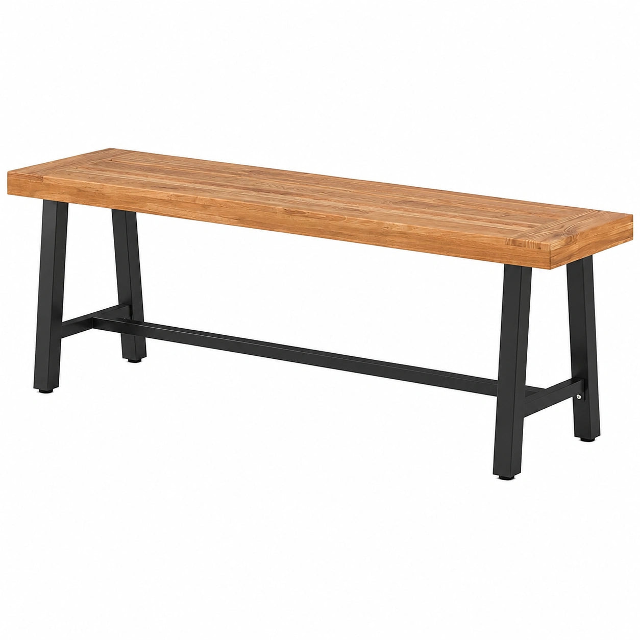GOPLUS Akazienholz Gartenbank 160cm, bis 360kg, für 3 Personen