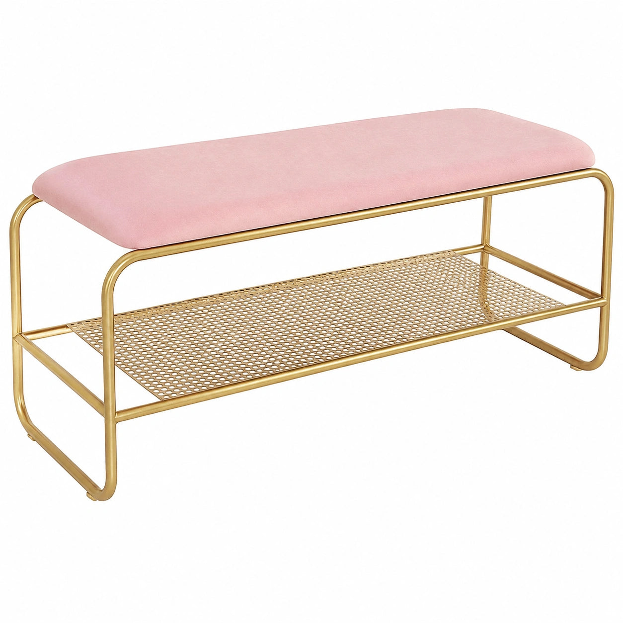 Elegante Samt-Schuhbank mit Stauraum, ideal für Flur, Schlafzimmer und Wohnzimmer