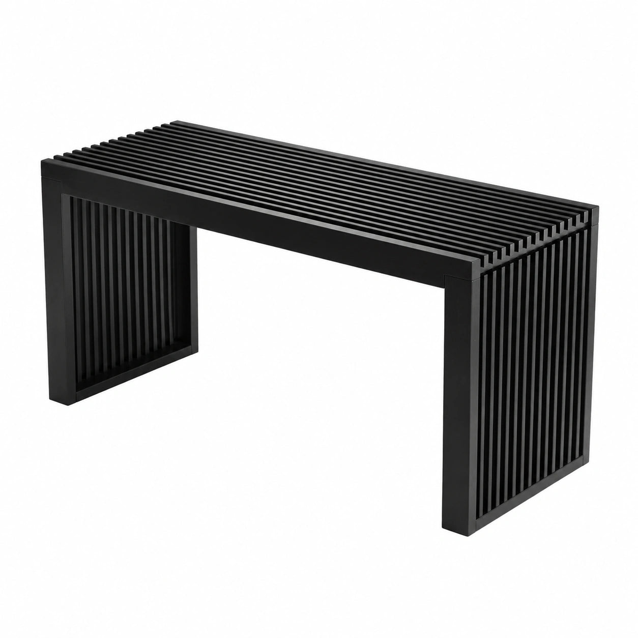 Elegante Bambusbank Schwarz für Flur, Küche und Esszimmer – Robuste Sitzbank 90x33x43cm, Belastbarkeit bis 250kg