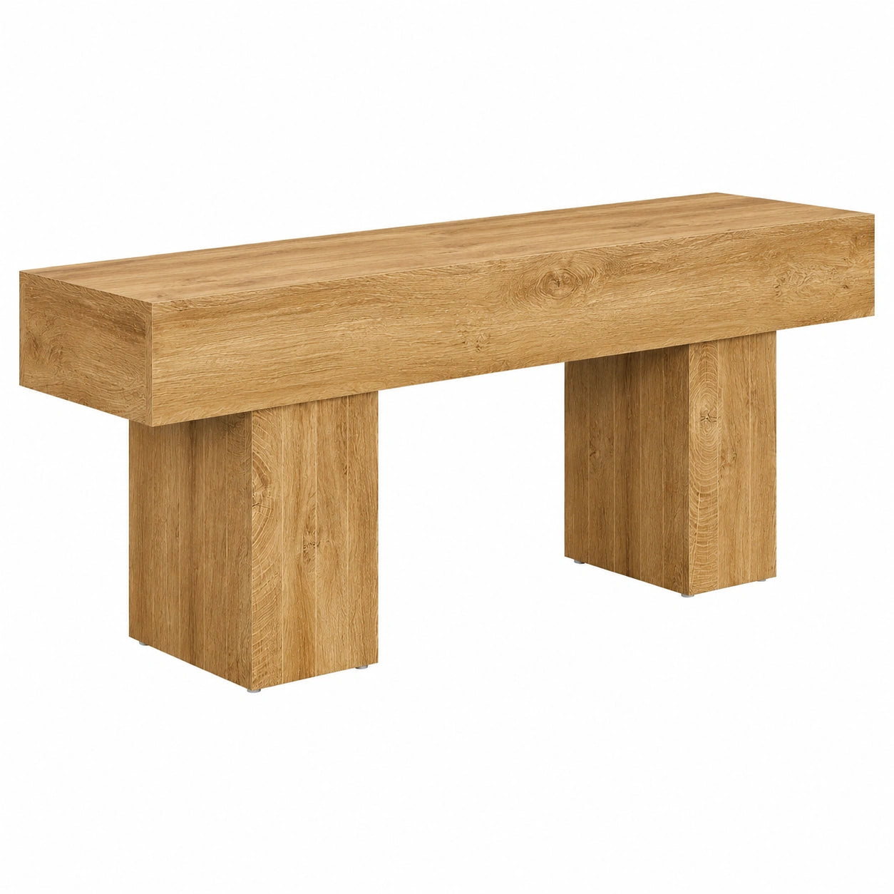 Tribesigns 140 cm Esszimmerbank aus Holz, rustikale Küchenbank für Wohnzimmer, Flur und Schlafzimmer, Braun