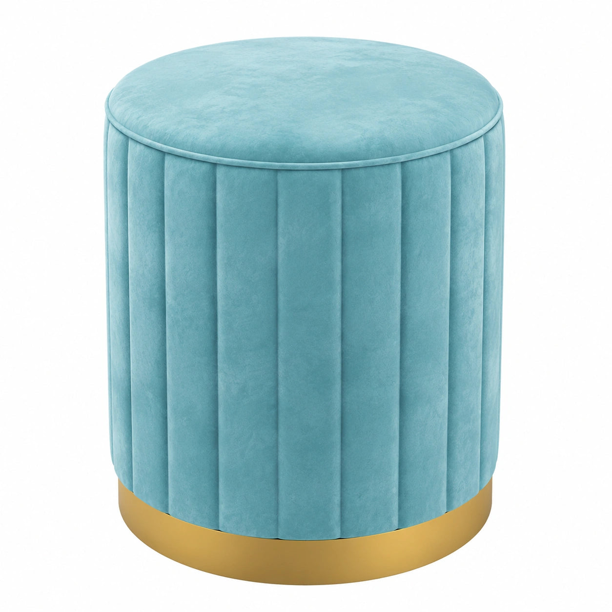 Eleganter Samt-Hocker mit Stauraum und abnehmbarem Deckel, ideal für Wohnzimmer und Schlafzimmer
